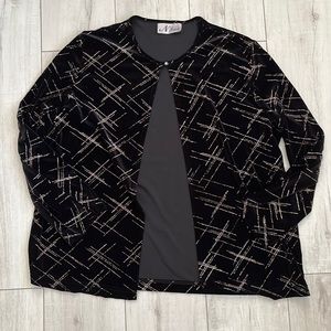 Vintage velvet and sparkly cardigan